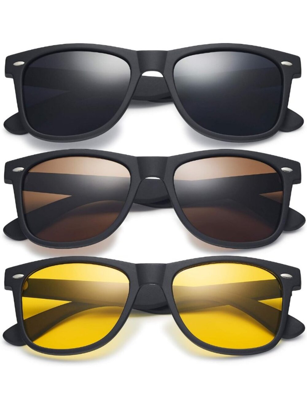 Stylish Polarized UV400 Square Sunglasses for Men & Women - Unisex Sun Glasses